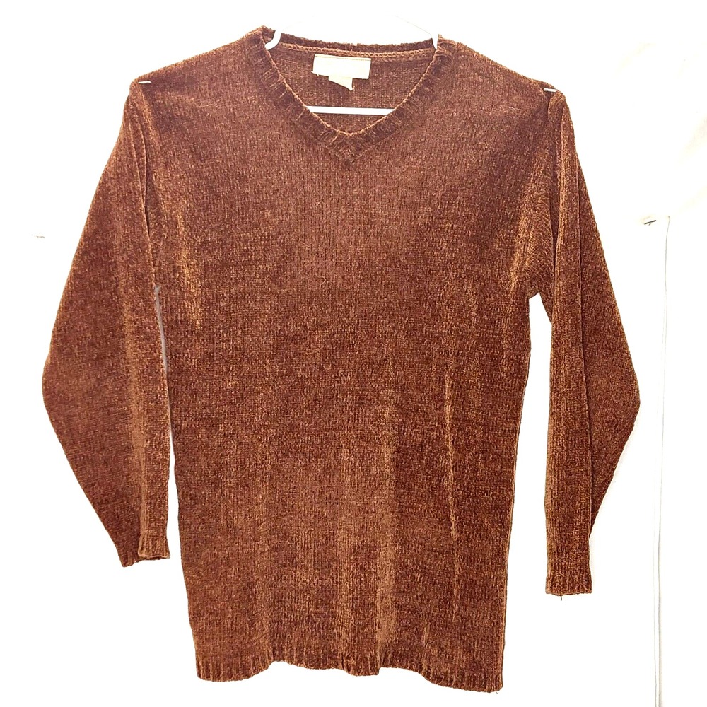 Jimmy Garcia Brown Long Sleeve Sweater Women's Medium vintage sweater